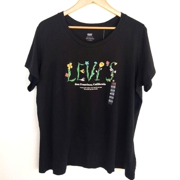 𝅺SALE 🛍️ NWT LEVI'S Wildflower San Francisco tee Womens size 2X - Picture 2 of 10